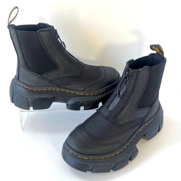 Dr Martens Air Wair Chelsea Boots Black Leather Women Size UK4 US5 - Picture 3 of 11